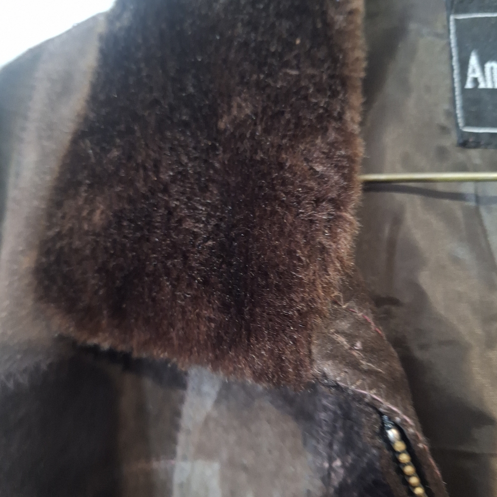 Elegant Brown Leather Patchwork Jacket - image 4